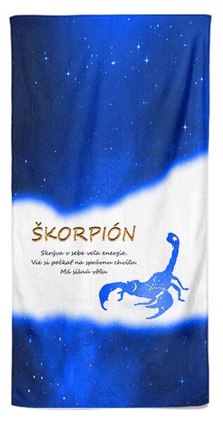 Osuška Znamenie Škorpión (23.10. - 22.11.) - modrá