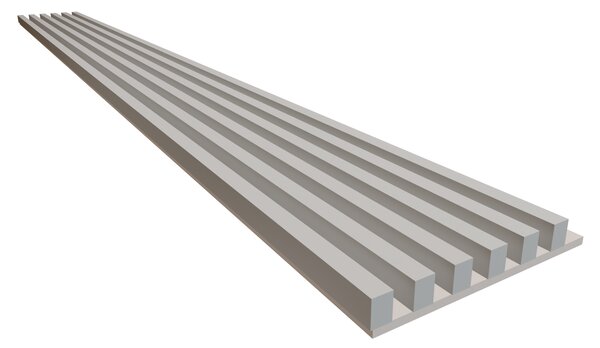 Lamely 3D Stenová lamela 3D PLUS - Lamela Perleťová sivá + MDF doska Kašmír