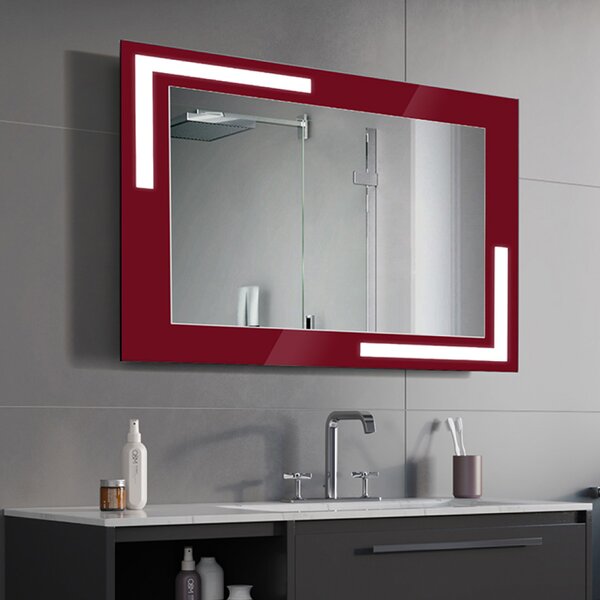 Zrkadlo Bologna LED Red 53 x 63 cm