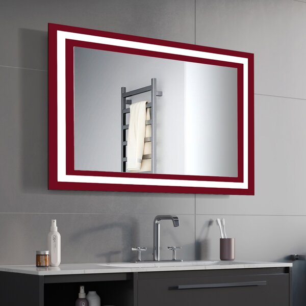 Zrkadlo Moderno LED Red 80 x 60 cm
