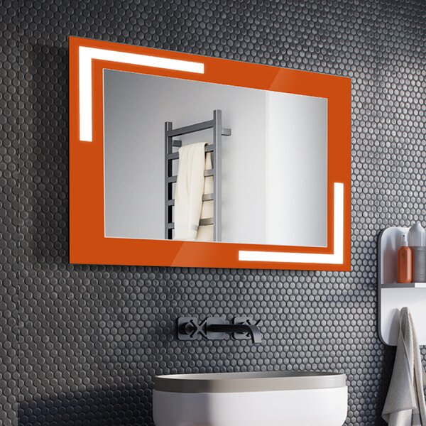 Zrkadlo Bologna LED Orange 80 x 60 cm
