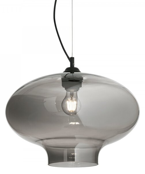 Ideal Lux 120904 závesné stropné svietidlo Bistro 1x60W | E27 - dymové sklo