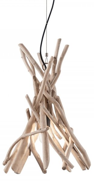 Ideal Lux 129600 závesné stropné svietidlo Driftwood 1x60W | E27 - prírodné
