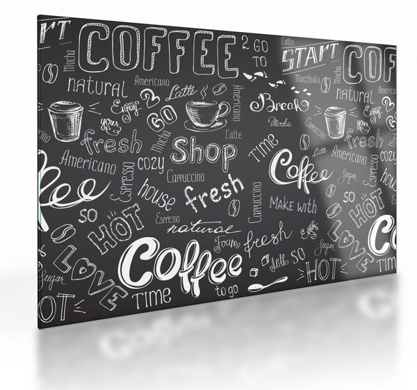 Sklenený obraz - Coffee (70x50 cm)