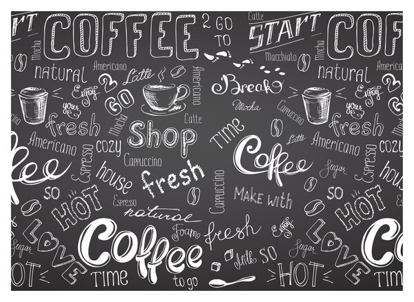 Sklenený obraz - Coffee (70x50 cm)