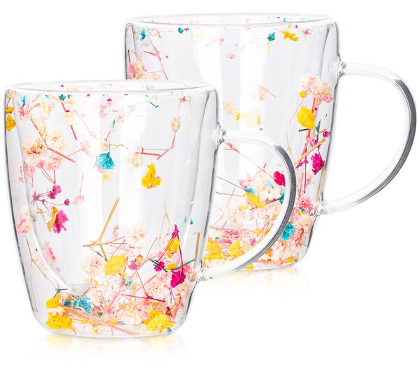 4Home Termo pohár Floral Hot&Cool 300 ml, 2 ks