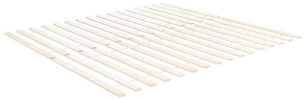 Drevená posteľ prírodné svetlé borovicové drevo MDF brezové drevo 140 x 200 cm rám postele s čelom