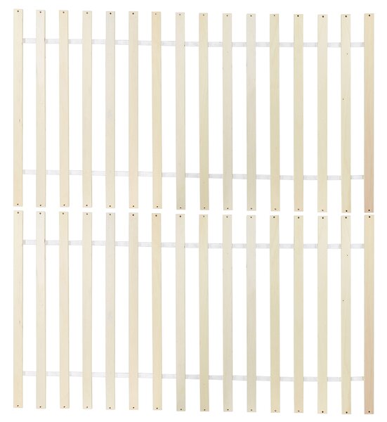 Drevená posteľ prírodné svetlé borovicové drevo MDF brezové drevo 180 x 200 cm rám postele s čelom