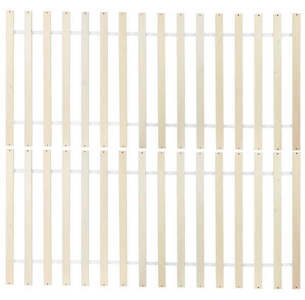 Drevená posteľ s 2 zásuvkami prírodné svetlé borovicové drevo MDF brezové drevo 140 x 200 cm rám postele s čelom