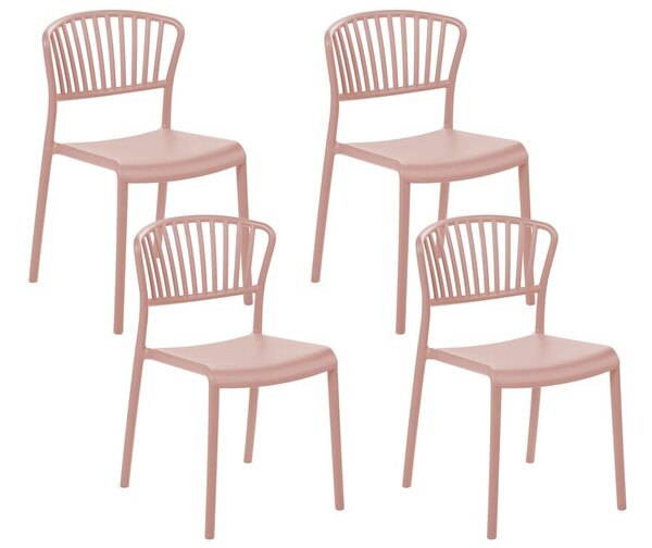 Set 4 ks jedálenských stoličiek Geronimo (ružová). Vlastná spoľahlivá doprava až k Vám domov. 1079072