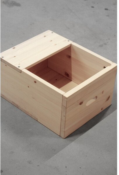 Nočný stolík z borovicového dreva v prírodnej farbe Grab It – Karup Design