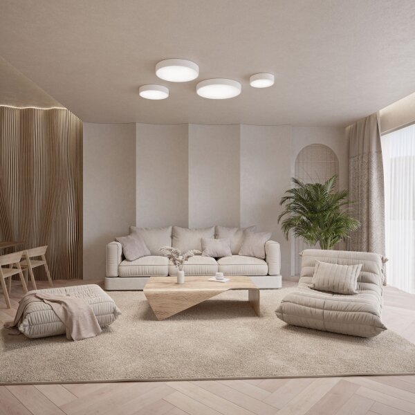 Brilagi - LED RGBW Stmievateľné stropné svietidlo CLARE 1xE27/9W/230V Wi-Fi biela