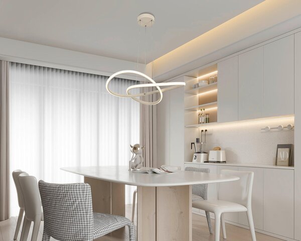 ZÁVESNÉ LED SVIETIDLO, 55/120 cm Novel - Interiérové svietidlá