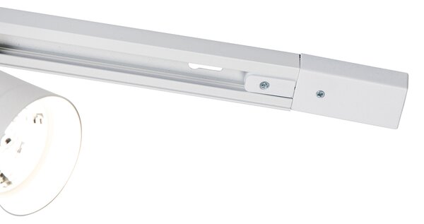 Moderný koľajnicový systém s 5 bielymi reflektormi 1-fázový GU10 70mm - Iconic Jeana Luxe