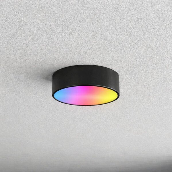 Brilagi - LED RGBW stmievateľné kúpeľňové stropné svietidlo CLARE 1xE27/9W/230V IP54 Wi-Fi čierna