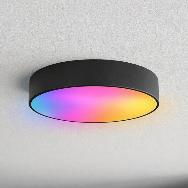 Brilagi - LED RGBW stmievateľné kúpeľňové stropné svietidlo CLARE 3xE27/9W/230V IP54 Wi-Fi čierna