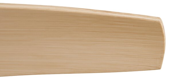Stropný ventilátor biely s drevenou potlačou 132 cm vrátane LED stmievateľného s diaľkovým ovládaním - Joly