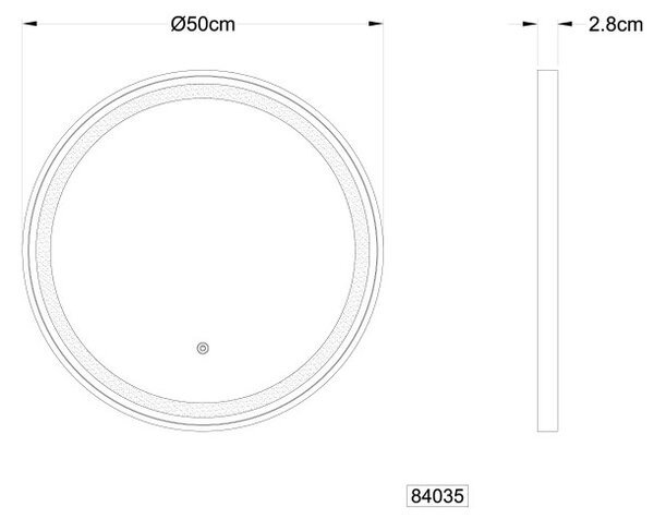 Globo RIVAS 84035 LED nástenné svietidlo | 10W LED | 518lm