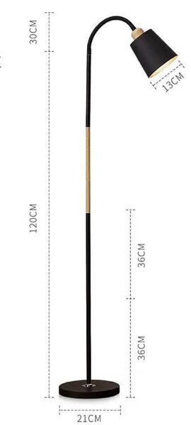 BERGE Stojacia lampa LED E27 - VIEW