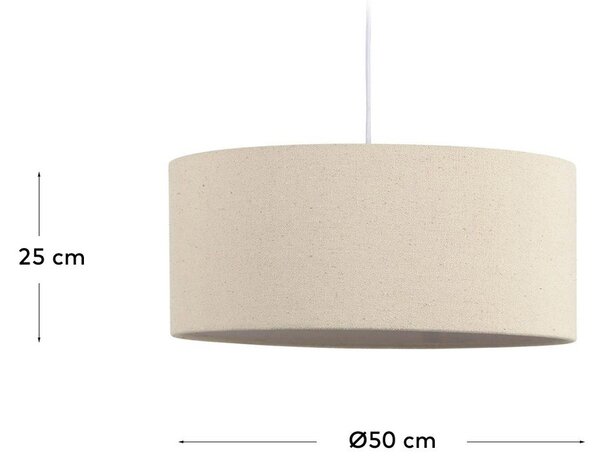Krémové tienidlo ø 50 cm Nazli – Kave Home