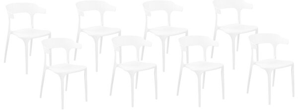 Set 8 ks jedálenských stoličiek Gerry (biela). Vlastná spoľahlivá doprava až k Vám domov. 1079161