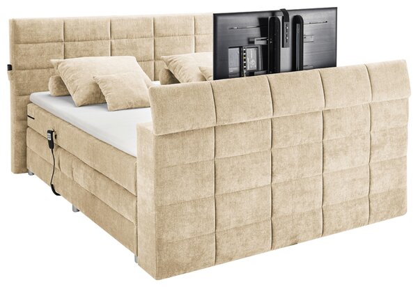 BOXSPRINGOVÁ POSTEĽ, 180/200 cm, piesková Carryhome - Online Only spálne, Online Only