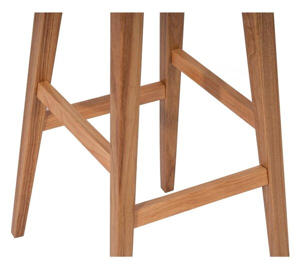 Barová stolička z kaučukového dreva v prírodnej farbe (výška sedadla 75 cm) Club – Essentials