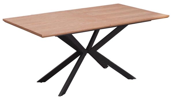 Rozkladací jedálenský stôl Legarto - dub prírodný / čierna