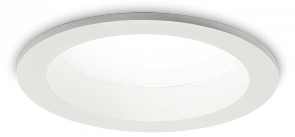 Ideal Lux 193434 LED zápustné stropné bodové svietidlo Basic wide 1x30W | 3150lm | 4000K | IP44 - biela