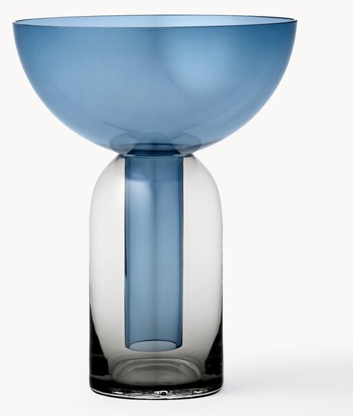 Ručne fúkaná sklenená váza Torus, V 20 cm