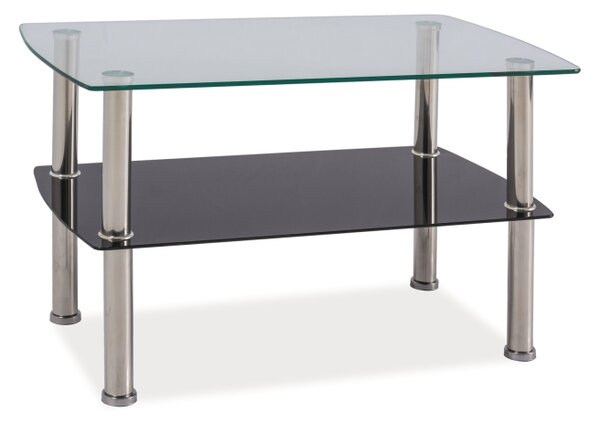 Sklenený konferenčný stolík Irene - sklo / kov