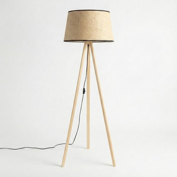 Brilagi - LED stojacia lampa CERIA 1xE27/60W/230V priemer 35 cm béžová