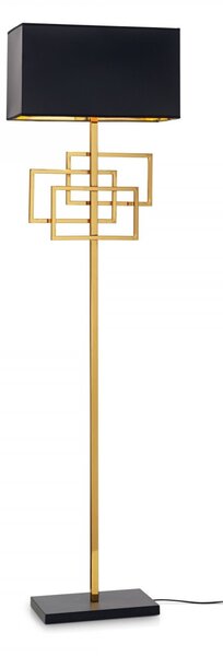 Ideal Lux 201122 stojaca lampa Luxury 1x60W|E27 - čierna, zlatá