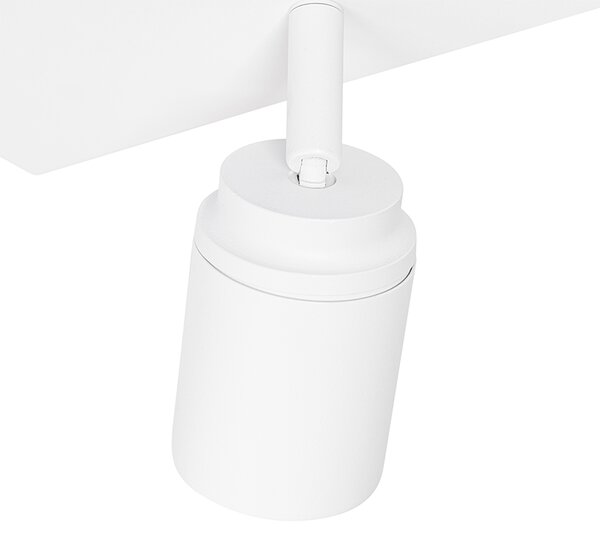 Inteligentné kúpeľňové bodové svietidlo biele štvorcové 3-svetlé IP44 vrátane 3 Wifi GU10 50mm - Ducha
