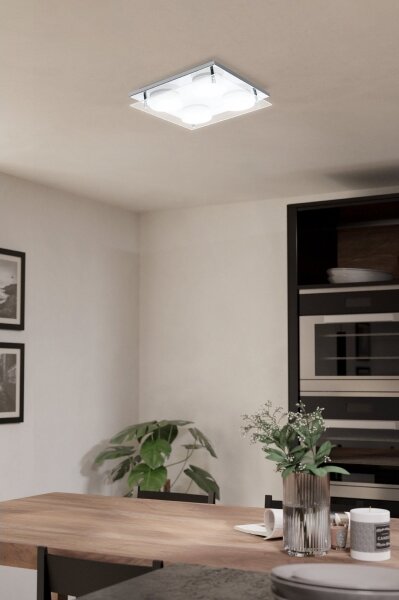 Eglo 75329 - LED stropné svietidlo ABIOLA 4xLED/6W/230V lesklý chróm
