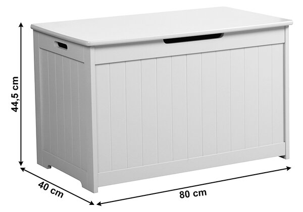 KONDELA Úložný box, biela, KORDELIA