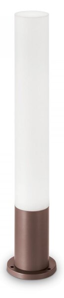 Ideal Lux 213071 záhradná stĺpiková lampa Edo 1x15W | GX53 | IP44 - kávová