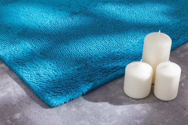 Kúpeľňový koberček Javo Cotton tyrkysový