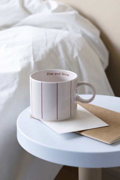 Porcelánový hrnček Jumbo Pyjamas Red 500 ml