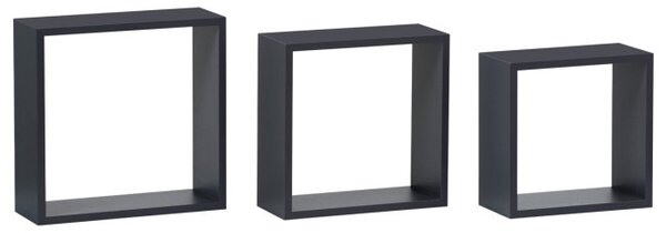 Set troch nástenných políc sivé P-008 GREY2 (3 ks)