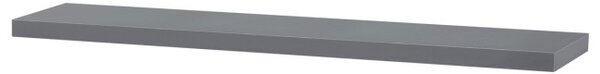 Nástenná polica sivá P-002 GREY lesk
