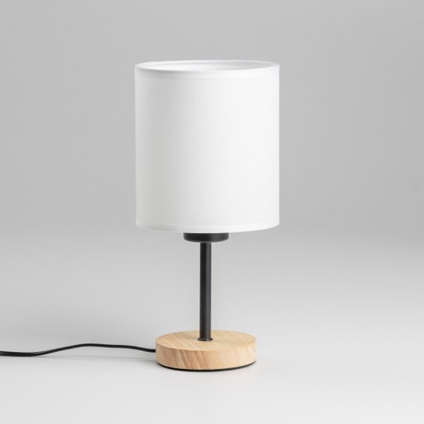 Brilagi - Stolná lampa NUBILA WOOD 1xE27/25W/230V dub/biela