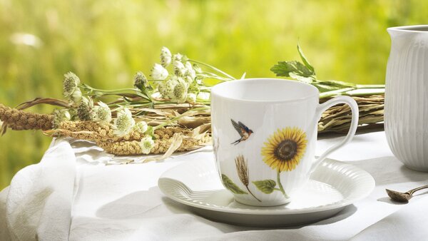 Porcelánový hrnček Hammershøi Summer Sunflower, 330 ml
