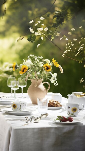 Porcelánový hrnček Hammershøi Summer Sunflower, 330 ml