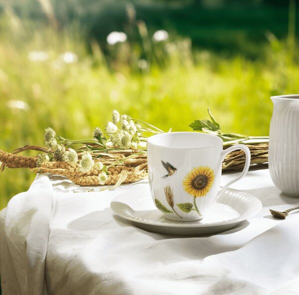 Porcelánový hrnček Hammershøi Summer Sunflower, 330 ml