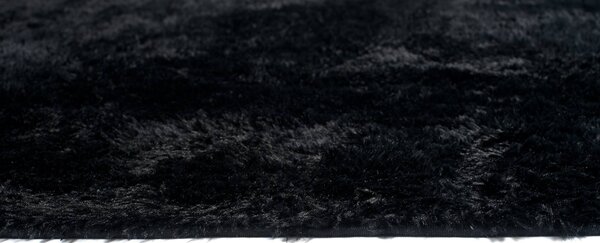 TA Koberec BLACK BLACK SILK Čierny Obdĺžnikový Rozmer: 80x150 cm