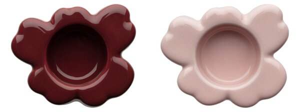 Set svietnikov Unikko, 2ks, 60. výročie / červeno-ružový