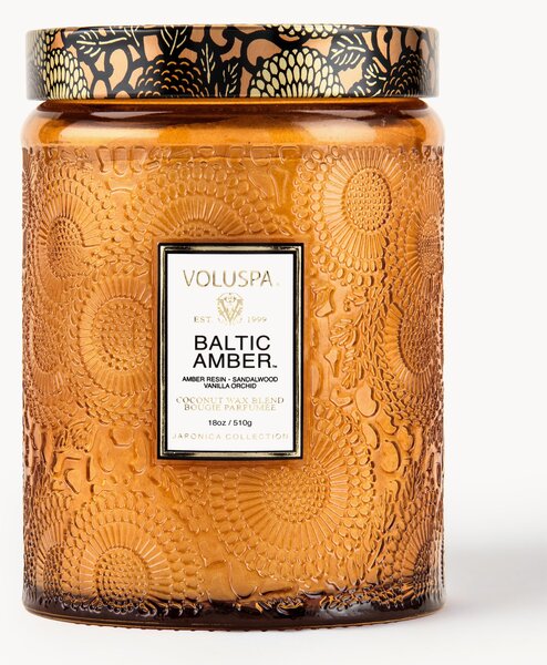 Ručne vyrobená vonná sviečka Japonica Collection (Amber Resin, Sandalwood, Cedar & Vanilla Orchid)