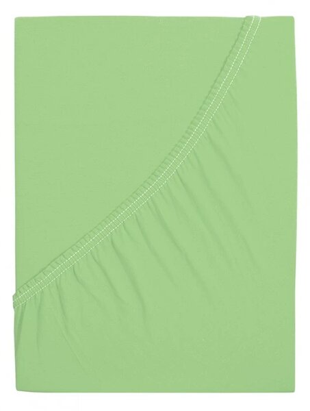 Jersey plachta z mako bavlny LUXORA 90x200 cm svetlozelená