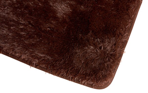 TA Koberec BROWN BROWN SILK Hnedý Obdĺžnikový Rozmer: 80x150 cm